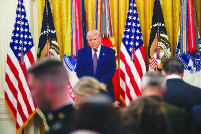 President Donald Trump attends a ceremony in the White House. Reuters President Donald Trump attends a ceremony in the White House. Reuters