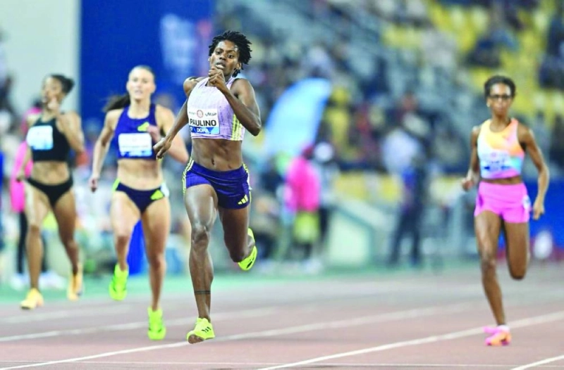 Dominican Marileidy Paulino lowered Allyson Felix's 400m meet record to 48.91 seconds. Dominican Marileidy Paulino lowered Allyson Felix's 400m meet record to 48.91 seconds.
