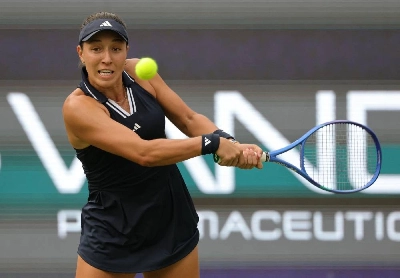 Jessica Pegula of the US in action during her semi-final match against Belarus' Aryna Sabalenka at Berlin Open at the Steffi Graf Stadium, Berlin, Germany, on June 20, 2026. (Reuters) Jessica Pegula of the US in action during her semi-final match against Belarus' Aryna Sabalenka at Berlin Open at the Steffi Graf Stadium, Berlin, Germany, on June 20, 2026. (Reuters)