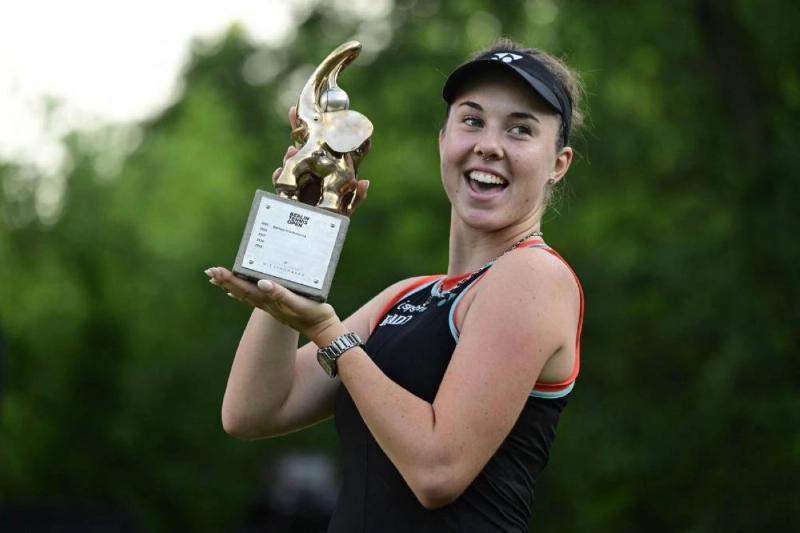 Czech Republic's Linda Noskova poses with the trophy after winning the final against Jessica Pegula of the US at the Berlin Open on June 21, 2026. (AFP) Czech Republic's Linda Noskova poses with the trophy after winning the final against Jessica Pegula of the US at the Berlin Open on June 21, 2026. (AFP)