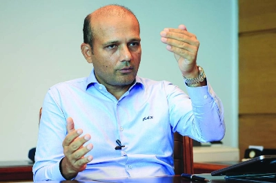 Khurram Aziz Khan, CEO of Karachi Gateway Terminal Limited (KGTL) and Karachi Gateway Terminal Multipurpose Limited (KGTML), speaks during a Reuters interview in Karachi on Tuesday. Khurram Aziz Khan, CEO of Karachi Gateway Terminal Limited (KGTL) and Karachi Gateway Terminal Multipurpose Limited (KGTML), speaks during a Reuters interview in Karachi on Tuesday.