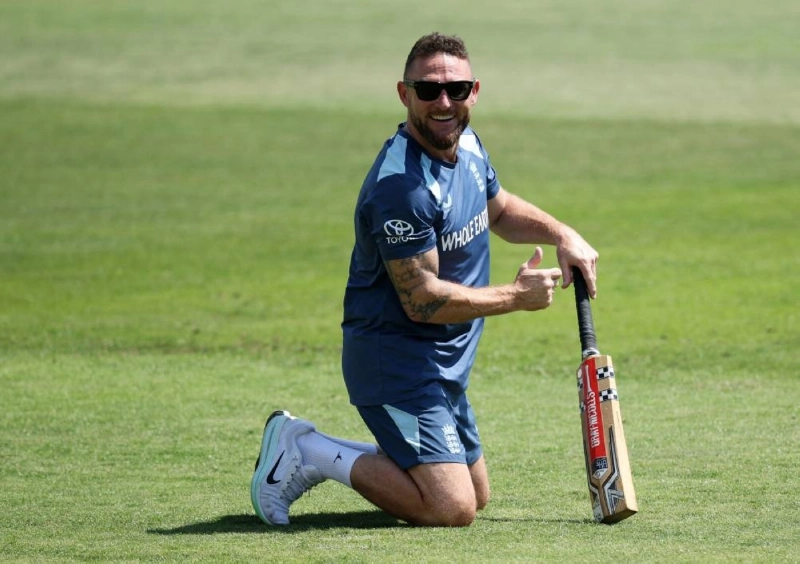 England head coach Brendon McCullum during practice ahead of the third Test at Trent Bridge Cricket Ground, Nottingham, Britain, on June 23, 2026. (Reuters) England head coach Brendon McCullum during practice ahead of the third Test at Trent Bridge Cricket Ground, Nottingham, Britain, on June 23, 2026. (Reuters)