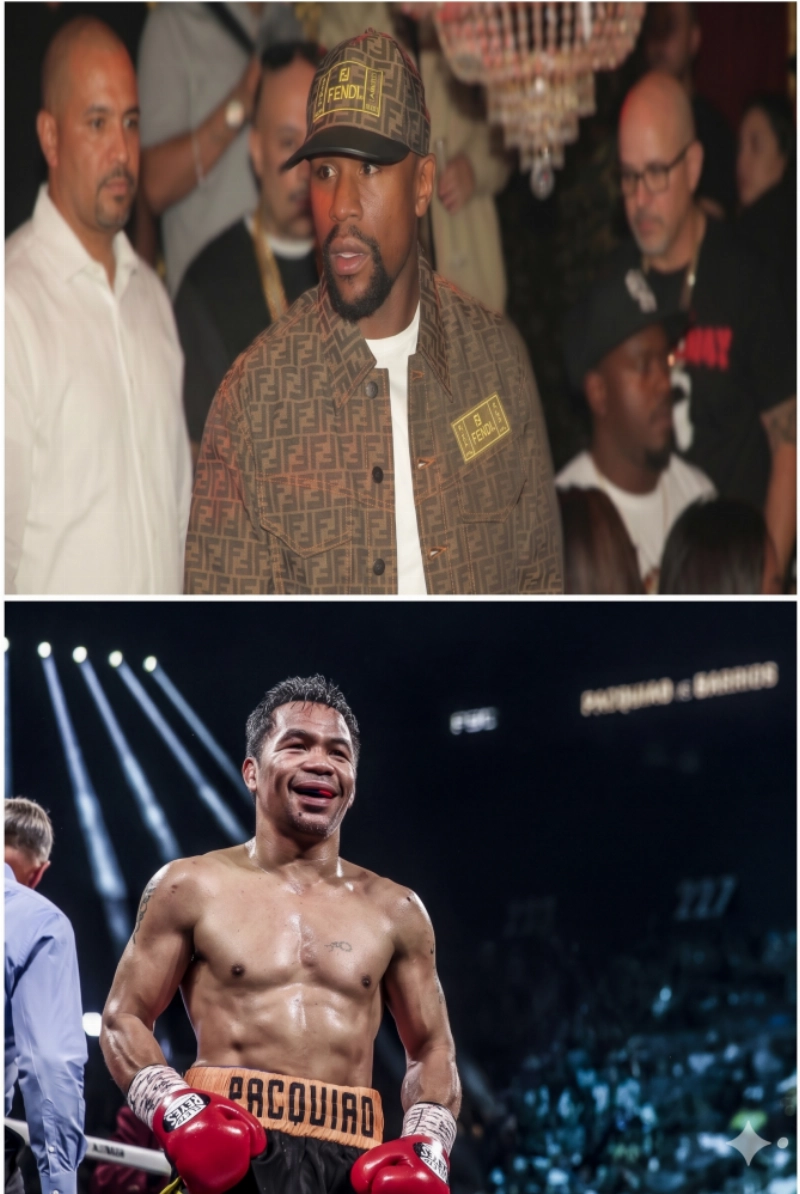 Boxing legends Floyd Mayweather and Manny Pacquiao Boxing legends Floyd Mayweather and Manny Pacquiao