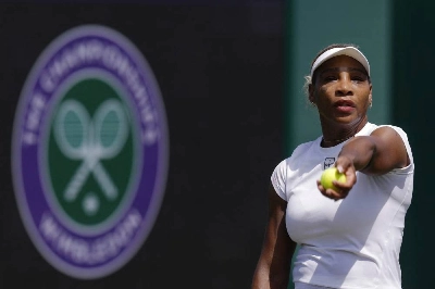 Serena Williams of the U.S. during practice ahead of the start of Wimbledon at All England Lawn Tennis and Croquet Club, London, Britain, on June 27, 2026. (Reuters)
Serena Williams of the U.S. during practice ahead of the start of Wimbledon at All England Lawn Tennis and Croquet Club, London, Britain, on June 27, 2026. (Reuters)