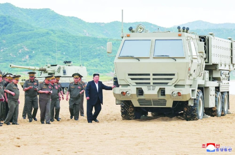 North Korean leader Kim Jong-un (C) inspecting weapons at North Korea's National Defense Science Research Institute. (AFP) North Korean leader Kim Jong-un (C) inspecting weapons at North Korea's National Defense Science Research Institute. (AFP)