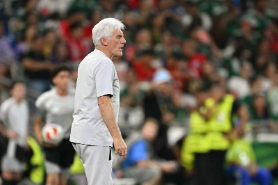 South Africa’s head coach Hugo Broos watches from the touchline during the World Cup Group A match against South Korea at the Monterrey Stadium in Guadalupe, Mexico, on June 24, 2026. (AFP) South Africa’s head coach Hugo Broos watches from the touchline during the World Cup Group A match against South Korea at the Monterrey Stadium in Guadalupe, Mexico, on June 24, 2026. (AFP)