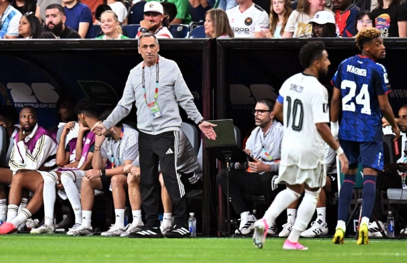 Saudi Arabia coach Georgios Donis reacts during the FIFA World Cup 2026 Group H match against Cape Verde at Houston Stadium in Texas, US, on June 26, 2026. (Reuters) Saudi Arabia coach Georgios Donis reacts during the FIFA World Cup 2026 Group H match against Cape Verde at Houston Stadium in Texas, US, on June 26, 2026. (Reuters)