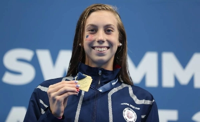 USA swimming star Gretchen Walsh has set a new world record for the women’s 50m freestyle. USA swimming star Gretchen Walsh has set a new world record for the women’s 50m freestyle.