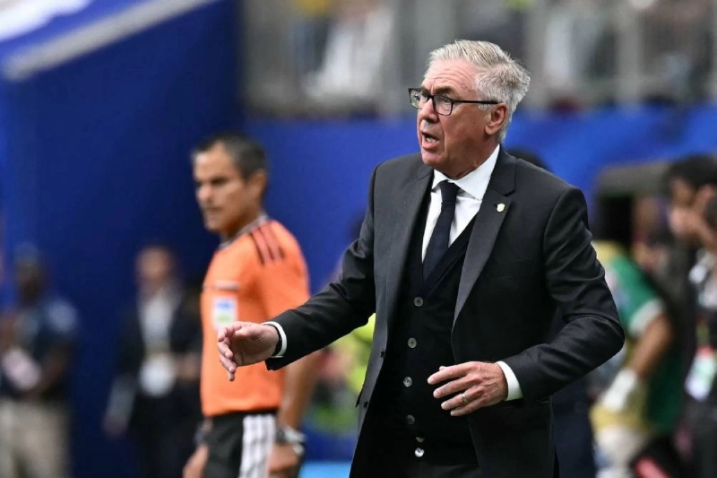Brazil’s Italian head coach Carlo Ancelotti reacts during the 2026 World Cup round of 32 match against Japan at the Houston Stadium in Houston on June 29, 2026. (AFP) Brazil’s Italian head coach Carlo Ancelotti reacts during the 2026 World Cup round of 32 match against Japan at the Houston Stadium in Houston on June 29, 2026. (AFP)