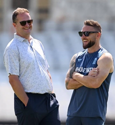Rob Key (left) and Brendon McCullum Rob Key (left) and Brendon McCullum
