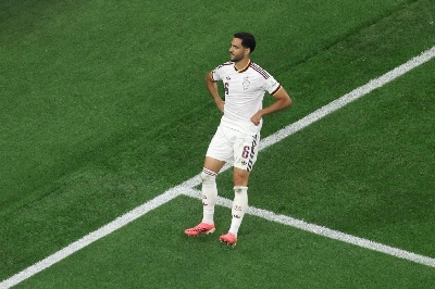 Mikel Merino of Spain celebrates scoring his team's first goal during the FIFA World Cup 2026 Round of 16 match against Portugal at Dallas Stadium on July 06, 2026 in Arlington, Texas. (AFP) Mikel Merino of Spain celebrates scoring his team's first goal during the FIFA World Cup 2026 Round of 16 match against Portugal at Dallas Stadium on July 06, 2026 in Arlington, Texas. (AFP)