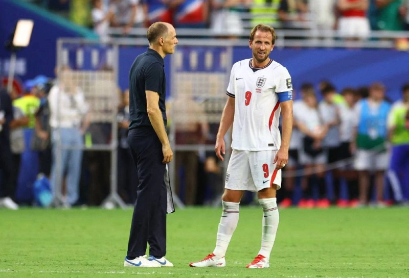 England's Harry Kane and manager Thomas Tuchel celebrate after the FIFA World Cup 2026 quarter-final against Norway at Miami Stadium, Miami Gardens, Florida, U.S. on Saturday. (Reuters) England's Harry Kane and manager Thomas Tuchel celebrate after the FIFA World Cup 2026 quarter-final against Norway at Miami Stadium, Miami Gardens, Florida, U.S. on Saturday. (Reuters)