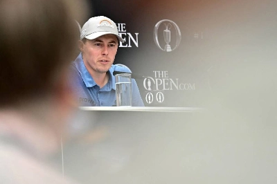 England's Matt Fitzpatrick attends a press conference held ahead of the 154th Open Golf championship at Royal Birkdale Golf Club near Southport in north-west England on July 13, 2026. (AFP) England's Matt Fitzpatrick attends a press conference held ahead of the 154th Open Golf championship at Royal Birkdale Golf Club near Southport in north-west England on July 13, 2026. (AFP)
