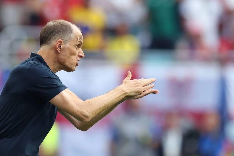 England's German head coach Thomas Tuchel gestures during the World Cup quarter-final against Norway at Miami Stadium in Miami Gardens on July 11, 2026. (AFP) England's German head coach Thomas Tuchel gestures during the World Cup quarter-final against Norway at Miami Stadium in Miami Gardens on July 11, 2026. (AFP)