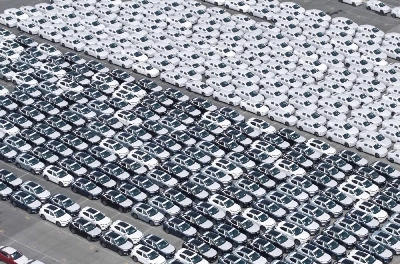 Chinese-made cars are seen before being loading for export at the vehicle export terminal in the port of Shanghai. China's monthly car exports topped 1mn for the first time in June, data showed, which risks heightening tensions with partners such as the European Union. Chinese-made cars are seen before being loading for export at the vehicle export terminal in the port of Shanghai. China's monthly car exports topped 1mn for the first time in June, data showed, which risks heightening tensions with partners such as the European Union.