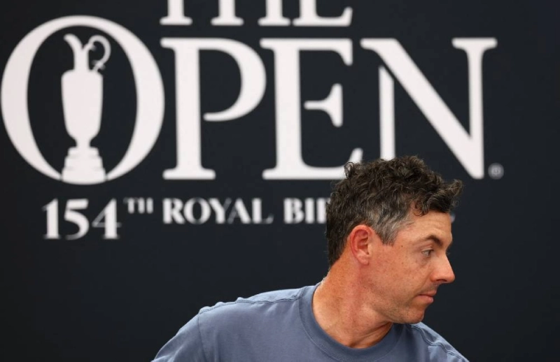 Northern Ireland's Rory McIlroy during the press conference ahead of the 154th Open at Royal Birkdale Golf Club, Southport, Britain, on July 14, 2026. (Reuters) Northern Ireland's Rory McIlroy during the press conference ahead of the 154th Open at Royal Birkdale Golf Club, Southport, Britain, on July 14, 2026. (Reuters)
