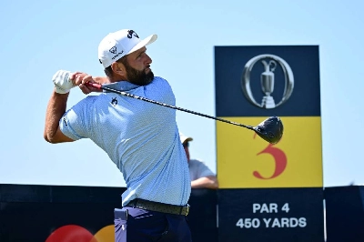 Spain's Jon Rahm watches his drive from the 3rd tee during practice for the 154th Open at Royal Birkdale Golf Club near Southport in north-west England on July 14, 2026. (AFP) Spain's Jon Rahm watches his drive from the 3rd tee during practice for the 154th Open at Royal Birkdale Golf Club near Southport in north-west England on July 14, 2026. (AFP)