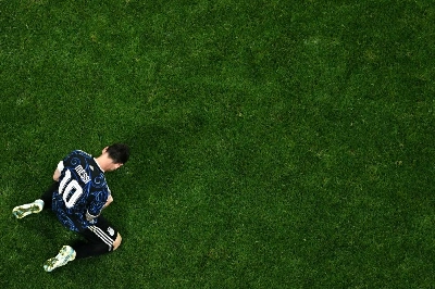 Argentina's forward Lionel Messi celebrates after winning the 2026 World Cup semi-final match against England at the Atlanta Stadium in Atlanta on July 15, 2026. (AFP) Argentina's forward Lionel Messi celebrates after winning the 2026 World Cup semi-final match against England at the Atlanta Stadium in Atlanta on July 15, 2026. (AFP)