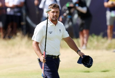 Bryson DeChambeau of the US reacts during the first round at the 154th Open at Royal Birkdale Golf Club, Southport, Britain, on July 16, 2026. (Reuters) Bryson DeChambeau of the US reacts during the first round at the 154th Open at Royal Birkdale Golf Club, Southport, Britain, on July 16, 2026. (Reuters)