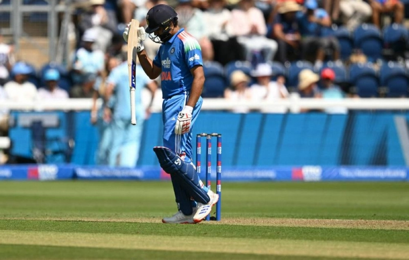 India's Rohit Sharma walks back to the pavilion after losing his wicket for 26 runs during the second one-day international (ODI) against England at Sophia Gardens in Cardiff, Wales on July 16, 2026. (AFP) India's Rohit Sharma walks back to the pavilion after losing his wicket for 26 runs during the second one-day international (ODI) against England at Sophia Gardens in Cardiff, Wales on July 16, 2026. (AFP)