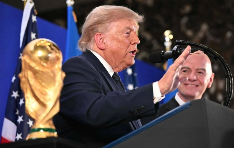 FIFA President Gianni Infantino (right) smiles as US President Donald Trump speaks during a FIFA reception at Trump Tower in New York on July 17, 2026. President Trump will attend the 2026 World Cup Final between Spain and Argentina. (AFP) FIFA President Gianni Infantino (right) smiles as US President Donald Trump speaks during a FIFA reception at Trump Tower in New York on July 17, 2026. President Trump will attend the 2026 World Cup Final between Spain and Argentina. (AFP)