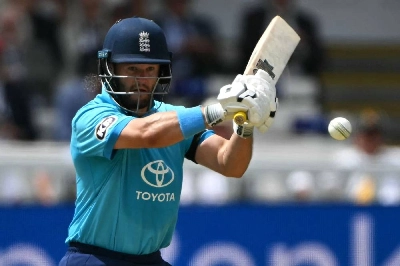 England's Ben Duckett plays a shot during the third one-day international against India at Lord's cricket ground in London on July 19, 2026. (AFP) England's Ben Duckett plays a shot during the third one-day international against India at Lord's cricket ground in London on July 19, 2026. (AFP)