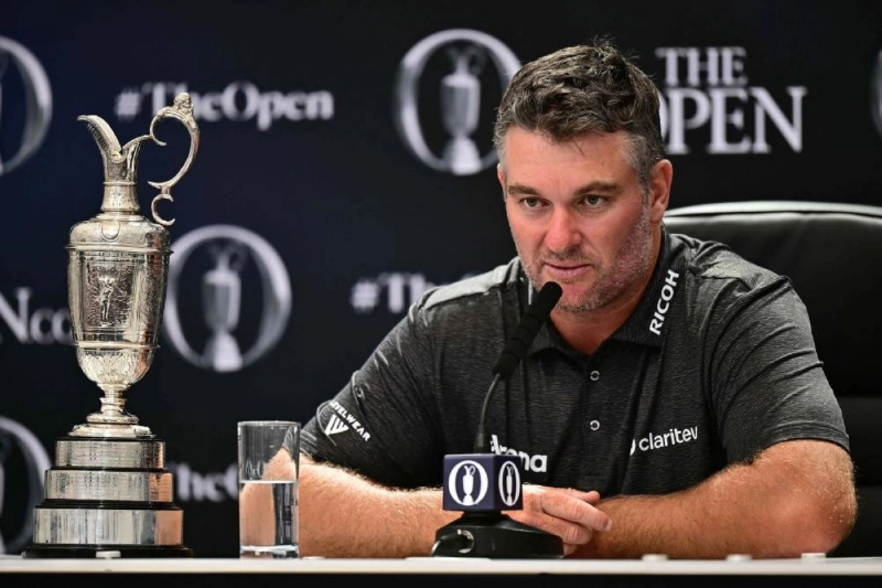 New Zealand's Ryan Fox speaks as he holds a press conference beside the Claret Jug, the trophy for the champion, after his victory in the 154th Open at Royal Birkdale Golf Club near Southport in north-west England on July 19, 2026. (AFP) New Zealand's Ryan Fox speaks as he holds a press conference beside the Claret Jug, the trophy for the champion, after his victory in the 154th Open at Royal Birkdale Golf Club near Southport in north-west England on July 19, 2026. (AFP)