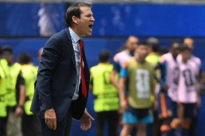 Belgium's head coach Rudi Garcia gestures on the touchline during the World Cup quarter-final against Spain at the Los Angeles Stadium in Inglewood on July 10, 2026. (AFP) Belgium's head coach Rudi Garcia gestures on the touchline during the World Cup quarter-final against Spain at the Los Angeles Stadium in Inglewood on July 10, 2026. (AFP)