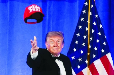 US President Donald Trump throws a "Trump 2028" cap during mentalist Oz Pearlman's performance at the White House Correspondents' Association (WHCA) Dinner, which was rescheduled from April after it was interrupted when a man tried to force his way through security and fired a shotgun, at the Waldorf Astoria hotel in Washington, D.C., US, July 24, 2026. REUTERS US President Donald Trump throws a "Trump 2028" cap during mentalist Oz Pearlman's performance at the White House Correspondents' Association (WHCA) Dinner, which was rescheduled from April after it was interrupted when a man tried to force his way through security and fired a shotgun, at the Waldorf Astoria hotel in Washington, D.C., US, July 24, 2026. REUTERS