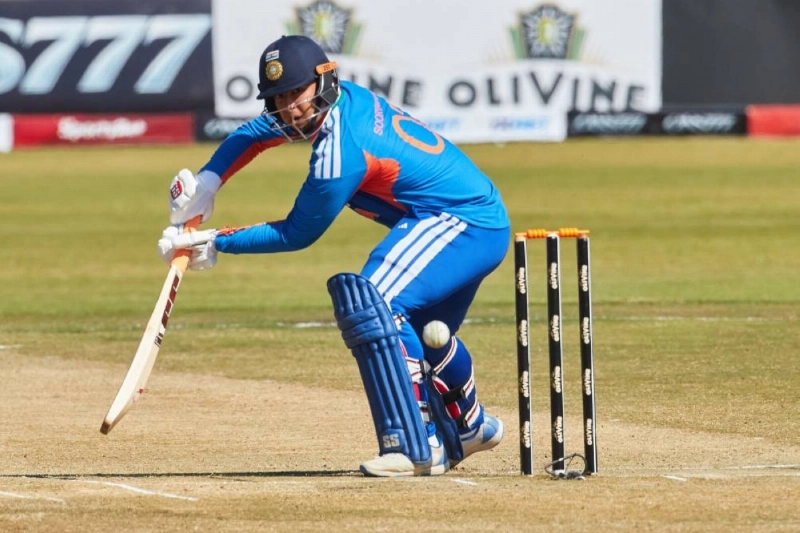 India's Vaibhav Sooryavanshi plays a shot during the third Twenty20 against Zimbabwe at Harare Sports Club in Harare on July 26, 2026. (AFP) India's Vaibhav Sooryavanshi plays a shot during the third Twenty20 against Zimbabwe at Harare Sports Club in Harare on July 26, 2026. (AFP)