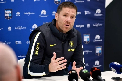 Chelsea's manager Xabi Alonso speaks during a press conference in Sydney on July 27, 2026. (AFP) Chelsea's manager Xabi Alonso speaks during a press conference in Sydney on July 27, 2026. (AFP)