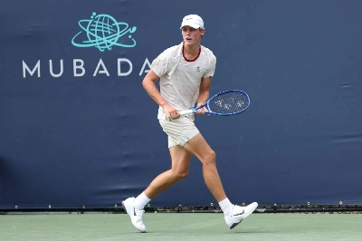 Cruz Hewitt of Australia during his Mubadala Citi DC Open match against Marcos Giron of the United States in Washington, DC, on July 28, 2026. (AFP) Cruz Hewitt of Australia during his Mubadala Citi DC Open match against Marcos Giron of the United States in Washington, DC, on July 28, 2026. (AFP)