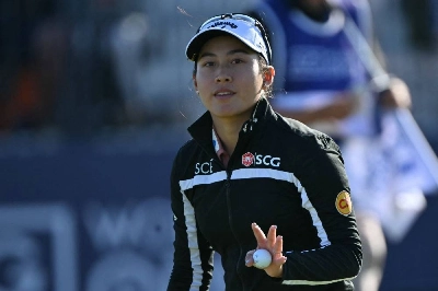 Thailand's Jeeno Thitikul reacts after putting on 18th green on the first day of the 2026 Women's British Open at Royal Lytham & St. Annes Golf Club, north-west England, on July 30, 2026. (AFP) Thailand's Jeeno Thitikul reacts after putting on 18th green on the first day of the 2026 Women's British Open at Royal Lytham & St. Annes Golf Club, north-west England, on July 30, 2026. (AFP)