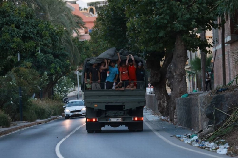 Migrants who crossed into Ceuta are taken back to Morocco in an army vehicle, following deadly mass crossings of migrants on foot and by sea from Morocco into Spanish territory, in Ceuta, Spain, August 2, 2026. REUTERS/Violeta Santos Moura Migrants who crossed into Ceuta are taken back to Morocco in an army vehicle, following deadly mass crossings of migrants on foot and by sea from Morocco into Spanish territory, in Ceuta, Spain, August 2, 2026. REUTERS/Violeta Santos Moura
