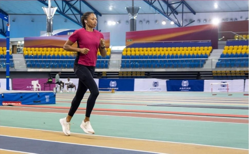 Allyson Felix, 42, announced her return to competitive athletics in April after a four-year retirement. Allyson Felix, 42, announced her return to competitive athletics in April after a four-year retirement.