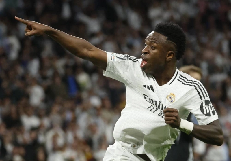 Real Madrid's Brazilian forward has extended his contract with Real Madrid to 2032, the club announced on August 6, 2026. (AFP)