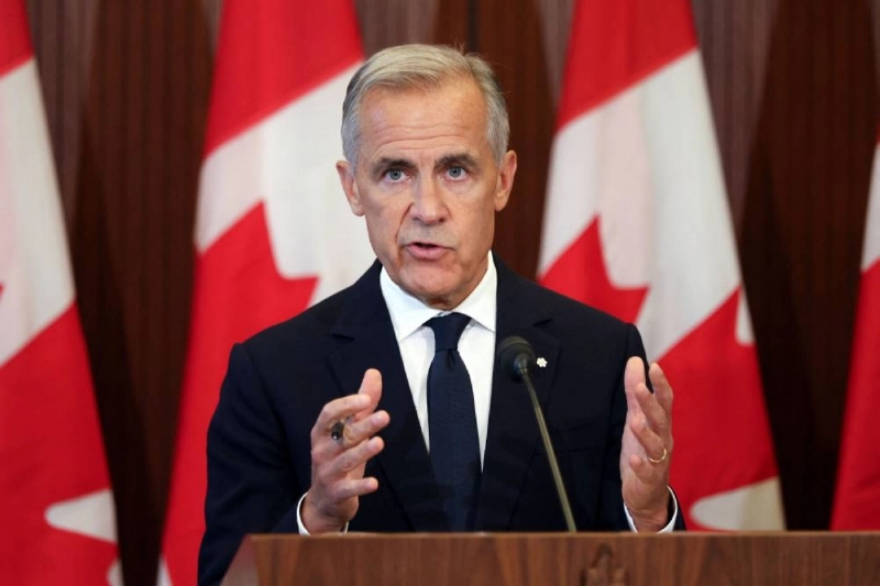 Canadian Prime Minister Mark Crney speaks at a press conference in Ottawa, Ontario, on August 22, 2026 after trade talks with the US collapsed. Carney said his country could not accept US terms for a trade deal, and would slap retaliatory tariffs on steel and dairy products in response to heavy duties imposed by Washington. "We cannot accept what they've offered, and we will not give what they've asked," Carney said in remarks on the failed negotiations, adding that Ottawa's new trade measures would take effect on September 8. (Photo by Dave Chan / AFP) Canadian Prime Minister Mark Crney speaks at a press conference in Ottawa, Ontario, on August 22, 2026 after trade talks with the US collapsed. Carney said his country could not accept US terms for a trade deal, and would slap retaliatory tariffs on steel and dairy products in response to heavy duties imposed by Washington. "We cannot accept what they've offered, and we will not give what they've asked," Carney said in remarks on the failed negotiations, adding that Ottawa's new trade measures would take effect on September 8. (Photo by Dave Chan / AFP)
