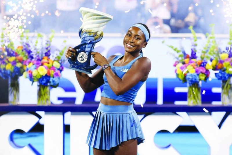 Coco Gauff of the United States celebrates with the Rookwood Cup after defeating Jessica Pegula of the United States in the Cincinnati Open final at the Lindner Family Tennis Center in Mason, Ohio, on August 23, 2026. (AFP) Coco Gauff of the United States celebrates with the Rookwood Cup after defeating Jessica Pegula of the United States in the Cincinnati Open final at the Lindner Family Tennis Center in Mason, Ohio, on August 23, 2026. (AFP)