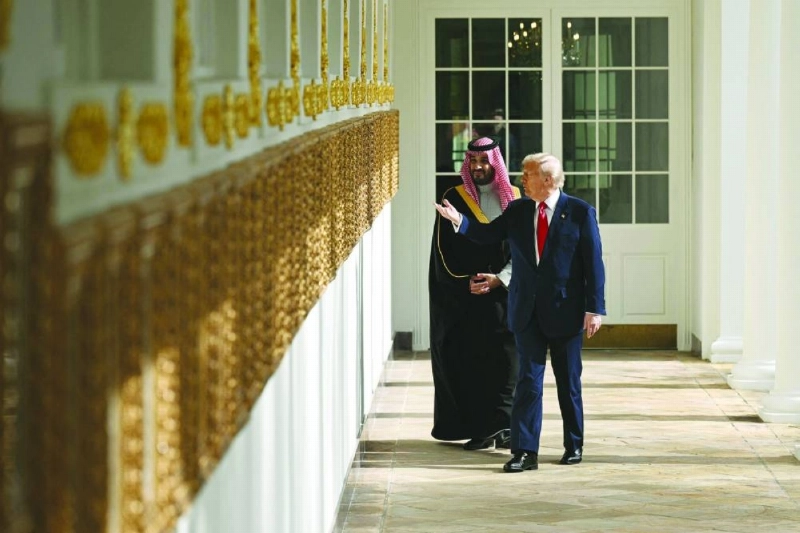(FILES) US President Donald Trump (R) and Crown Prince and Prime Minister of the Kingdom of Saudi Arabia Mohammed bin Salman walk down the Colonnade on the way to the Oval Office of the White House in Washington, DC on November 18, 2025. US President Donald Trump said on July 23, 2026, that a nuclear deal with Saudi Arabia depends on the kingdom recognizing Israel -- throwing the agreement into turmoil just the day after it was signed. Riyadh has long resisted joining the so-called Abraham Accords with Israel, insisting especially after the Gaza conflict on a pathway to a Palestinian state. (Photo by Brendan SMIALOWSKI / AFP) (FILES) US President Donald Trump (R) and Crown Prince and Prime Minister of the Kingdom of Saudi Arabia Mohammed bin Salman walk down the Colonnade on the way to the Oval Office of the White House in Washington, DC on November 18, 2025. US President Donald Trump said on July 23, 2026, that a nuclear deal with Saudi Arabia depends on the kingdom recognizing Israel -- throwing the agreement into turmoil just the day after it was signed. Riyadh has long resisted joining the so-called Abraham Accords with Israel, insisting especially after the Gaza conflict on a pathway to a Palestinian state. (Photo by Brendan SMIALOWSKI / AFP)