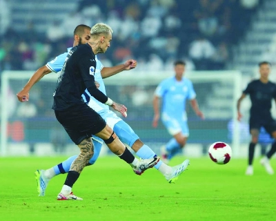 Roger Guedes opened the scoring for Al Rayyan against Al Wakrah at Jassim Bin Hamad Stadium. Roger Guedes opened the scoring for Al Rayyan against Al Wakrah at Jassim Bin Hamad Stadium.