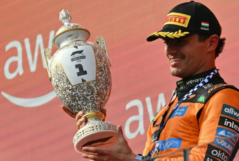 Reigning champion Lando Norris has won the last two races. (AFP) Reigning champion Lando Norris has won the last two races. (AFP)