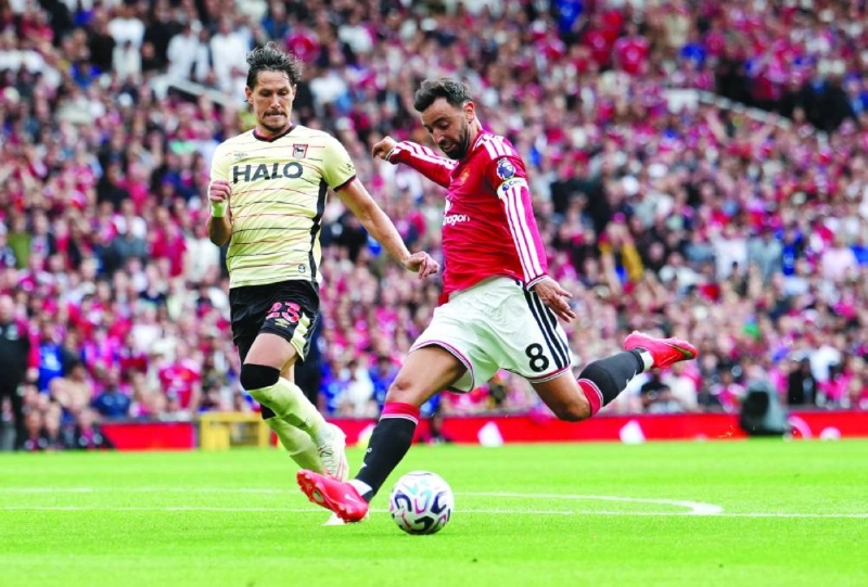 Bruno Fernandes ensured Manchester United bounced back from their humiliating 2-0 defeat at Hull on the opening weekend of the Premier League season. (Reuters)