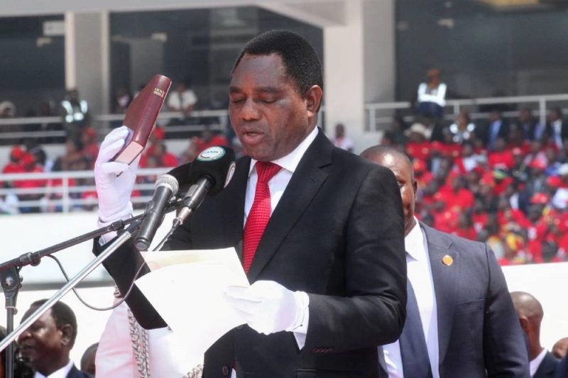 Zambia's President Hakainde Hichilema gestures during his swearing-in ceremony for a second term at National Heroes Stadium in Lusaka, Zambia, September 1, 2026. REUTERS/Jean Mandela
Zambia's President Hakainde Hichilema gestures during his swearing-in ceremony for a second term at National Heroes Stadium in Lusaka, Zambia, September 1, 2026. REUTERS/Jean Mandela