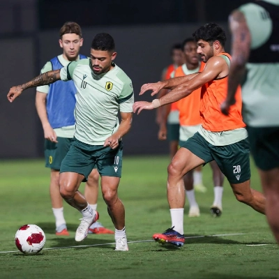 Qatar SC players during a training session ahead of their third round Qatar Stars League match against Al Ahli. Qatar SC players during a training session ahead of their third round Qatar Stars League match against Al Ahli.