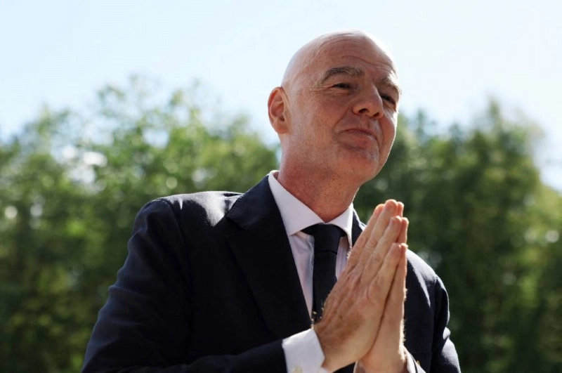 FIFA President Gianni Infantino arrives at the stadium before the Under-20 Women's World Cup Group A match between Poland and Argentina at Arena Katowice, Katowice, Poland, on Saturday. (Reuters) FIFA President Gianni Infantino arrives at the stadium before the Under-20 Women's World Cup Group A match between Poland and Argentina at Arena Katowice, Katowice, Poland, on Saturday. (Reuters)
