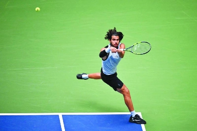 Spain's Carlos Alcaraz hits a return to USA's Tommy Paul during their US Open match at the USTA Billie Jean King National Tennis Center in New York on September 6, 2026. (AFP) Spain's Carlos Alcaraz hits a return to USA's Tommy Paul during their US Open match at the USTA Billie Jean King National Tennis Center in New York on September 6, 2026. (AFP)
