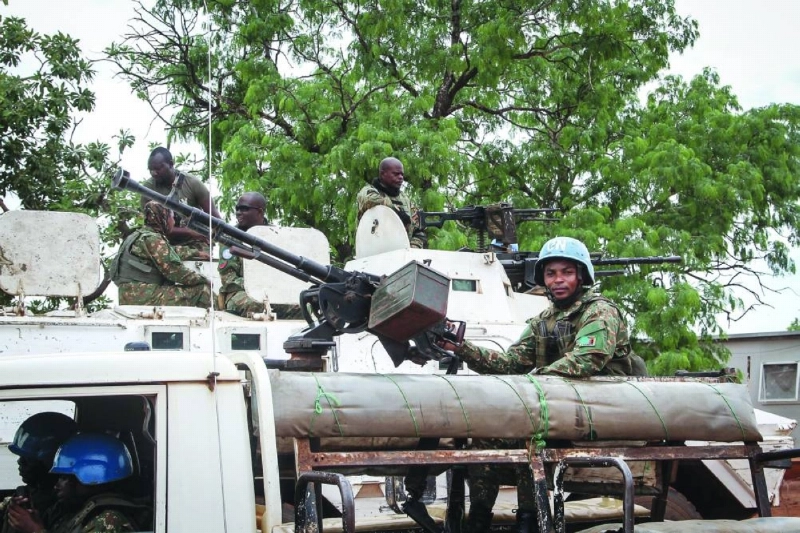 Zambian UN peacekeepers monitor the area from armoured vehicles during the visit of Central African Prime Minister Felix Moloua and other government officials in Birao on July 18, 2026. Central African Prime Minister Felix Moloua and part of his government travelled on July 18, 2026 to Birao, in the north of the country, 65 km from the town of Am Dafock, the scene of a deadly attack on June 30.
Am Dafock, a town on the border with Sudan, is frequently targeted by incursions from armed groups operating on both sides of the frontier, while Sudan has been engulfed in a deadly war since April 2023 between government forces and the paramilitary Rapid Support Forces (RSF). (Photo by Pacome PABANDJI / AFP) Zambian UN peacekeepers monitor the area from armoured vehicles during the visit of Central African Prime Minister Felix Moloua and other government officials in Birao on July 18, 2026. Central African Prime Minister Felix Moloua and part of his government travelled on July 18, 2026 to Birao, in the north of the country, 65 km from the town of Am Dafock, the scene of a deadly attack on June 30.
Am Dafock, a town on the border with Sudan, is frequently targeted by incursions from armed groups operating on both sides of the frontier, while Sudan has been engulfed in a deadly war since April 2023 between government forces and the paramilitary Rapid Support Forces (RSF). (Photo by Pacome PABANDJI / AFP)