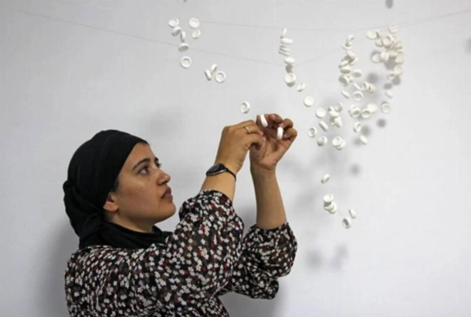 Safaa Erruas artiste de l’exposition de la trilogie marocaine
