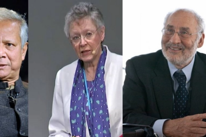 Le Nobel de la paix Muhammad Yunus, Françoise Barré-Sinoussi (médecine)et Joseph Stiglitz (économie) ont signé la lettre demandant la suspension des brevets sur la vaccins anti-Covid