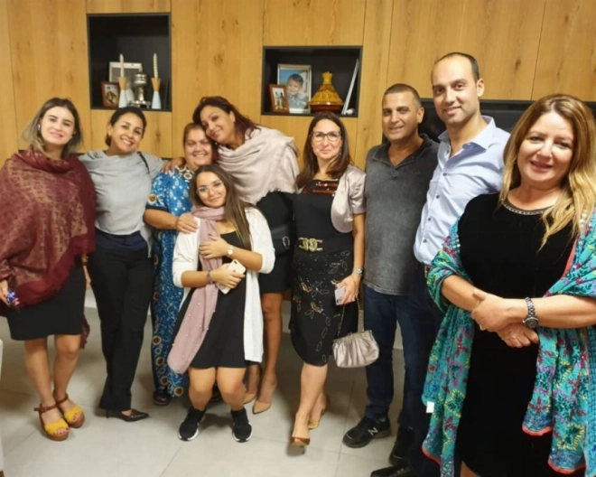 Réception chez une famille marocaine, de la communauté juive marocaine à Ashdod